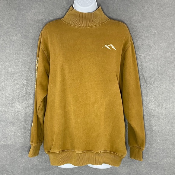 Aerie Mountain Season Mock Neck Sweatshirt Sz XS Oversized Comfy Warm - Picture 1 of 13